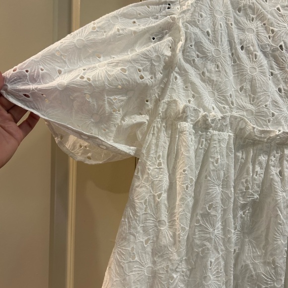 NWOT English Factory White Eyelet Dress - Picture 11 of 12